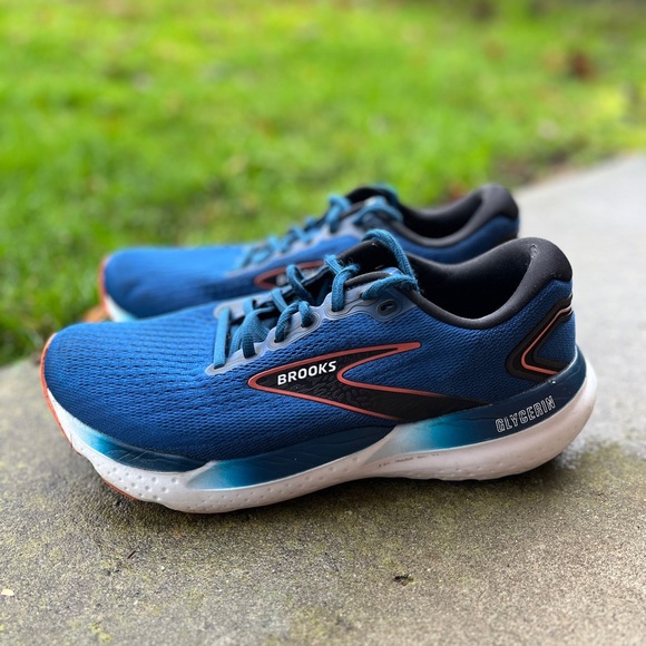 Brooks Glycerin 21 Running Shoes Men’s Sz 10 Blue Black Neutral Cushion - Picture 3 of 9